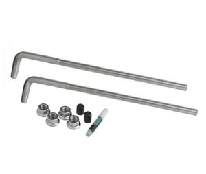 Major BB-225-13 Extra Long "L" Hook Bolts for BB-200 Series, 13" Length