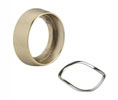 Major CG3 Standard Cylinder Guard - Polished Brass Plated Finish