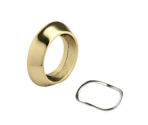 Major CG2-3 2" Cylinder Guard - Polished Brass Plated Finish