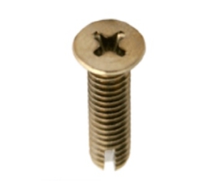 Major LS-28-25 Machine Screws for Hinges and Strikes on Steel Doors And Frames - Nickel Plate - 25 per Pack