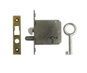 Major MS-02-20-C4 Hook Bolt, 2 Keys, 1-3/16" Backset to Keyhole