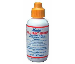 Markal 434-84620 Ball Paint Marker - White Color - 12 Per Box Quantity