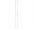 Markar FA-80 11 Galvanneal Flat Astragal with 11-Pack Thru-Bolt for 8'0" Door - 96" Length