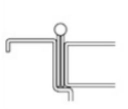 Markar FM3500 68MW Satin Stainless Steel Edge Mount Security Hinge - 80" Length - Security Screw Pack 