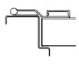 Markar FS/SC309 100 Satin Stainless Steel Full Surface Swing Clear - Pin and Barrel Hinge - 120" Length - Standard Screw Pack