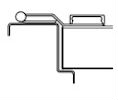 Markar FS/SC309 100 Satin Stainless Steel Full Surface Swing Clear - Pin and Barrel Hinge - 120" Length - Standard Screw Pack