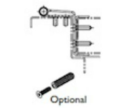 Markar HG310 68WW Satin Stainless Steel Swing Clear Hinge/Guard - Pin and Barrel Hinge - 80" Length - Security Screw Pack