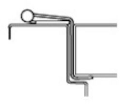Markar HG311 70TB Satin Stainless Steel Swing Clear Hinge/Guard - Pin and Barrel Hinge - 84" Length - Thru-Bolts