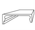 Markar MP-506 100A Mill Aluminum Snap-on Cover for 200 Series Hinge - 120" Length