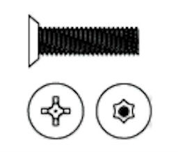 Markar TORX-MS10075SS Stainless Steel Torx 10-32 x 3/4" Flat Head Machine Screw