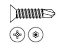Markar TORX-TKS8075Z Zinc Torx #8 x 3/4" Flat Head Self-Drilling Screw