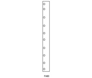 Markar FA-80 Galvanneal Flat Astragal for 8'0" Door - 96" Length