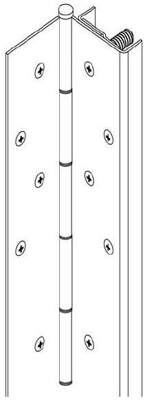 Markar HG 305 US32D085 85 in Heavy Duty Hinge