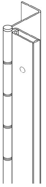 Markar HG 306 US32D085 85 in Heavy Duty Hinge