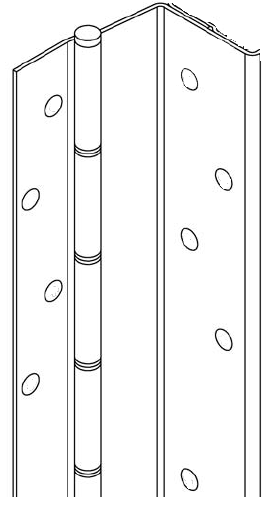 Markar HG 310 US32D079 79 in Heavy Duty Hinge