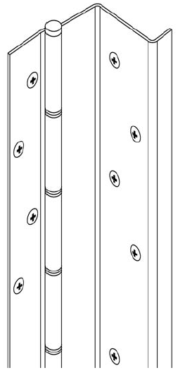 Markar HG 311 US32D120 120 in Heavy Duty Hinge
