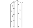 Markar HG 311 US32D079 79 in Heavy Duty Hinge