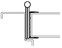 Markar HG 3505 US32D120 120 in Hinge Guard Security Hinge 