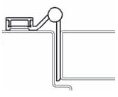 Markar HM 104 BR083 83 in Continuous Hinge