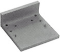 IVES MB2F SPBLK Fire Rated Mounting Bracket - Flat Black Steel