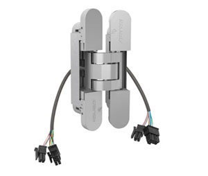 McKinney MK100-QC12 BLK Concealed Electric Hinge with Quick Connect Black Finish