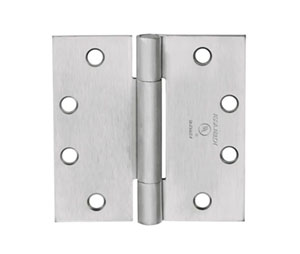 McKinney TA314 4-1/2X4 32D QC12 Standard Weight 4-1/2" x 4" Full Mortise 3 Knuckle Electric Non-Ferrous Hinge, Satin Stainless Steel, Electrolynx Quick Connect 12 Wire Concealed Circuit