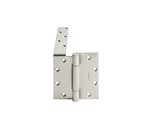 McKinney TA391 LH 32D QC4 Full Mortise Three Knuckle Heavy Weight Concealed Bearing Stainless Steel Anchor Hinge, 5" x 4-1/2", Satin Stainless Steel, Left Handed with QC4 Eletrolynx 4 wires