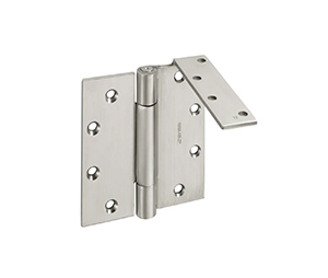 McKinney TA393 LH 32D QC4 Full Mortise Concealed Three Knuckle Heavy Weight Stainless Steel Anchor Hinge, 5" x 4-1/2", Satin Stainless Steel, Left Handed with QC4 Eletrolynx 4 wires