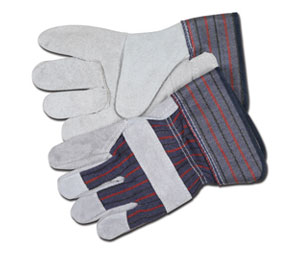 MCR 12010LMG Leather/Canvas Work Glove - Large