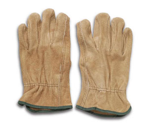 MCR 3130MMG Split-Leather Work Glove w/ Keystone Thumb - Medium
