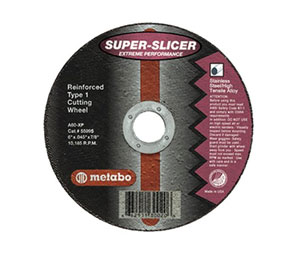 Metabo 46955995 "SUPER-SPLICER" Extreme Performance Cutting Wheel - 6" Diam