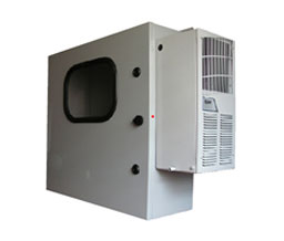 Mier BW1248ACHTW Temperature Controlled Outdoor NEMA4 Enclosure w/Window in the Door - 800 BTU AC Unit - 150W Heater