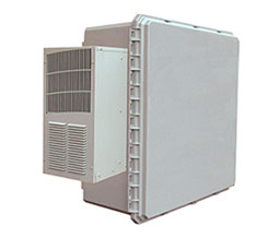 Mier BW242410ACHT Temperature Controlled Outdoor NEMA4 Enclosure w/800 BTU AC Unit and 150W Heater