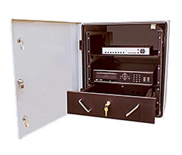 Mier BWRACKACHT Temperature Controlled Outdoor NEMA4 Enclosure w/AC Unit - Heater - Internal Rack