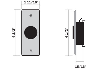 425 Series, Narrow Style Button Switch