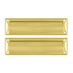 Deltana MS212CR003 Mail Slot 13 1/8" with Interior Flap - PVD