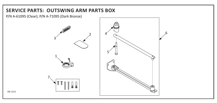 Outswing Arm Parts Box