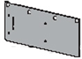 DOR-O-MATIC Narrow Top Rail Drop Plate SC70-18PA 