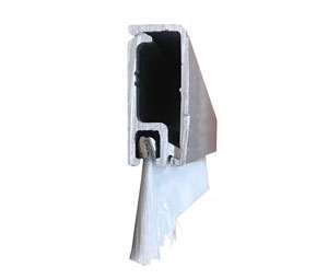 National Guard Products 672A 48" Concealed Fastener Seal - Clear Anodized Aluminum with Nylon Brush Insert