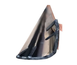 National Guard Products 5025C 48" Charcoal TPE Double Batwing Self-Adhesive Seal - 1/2" x 1/2"