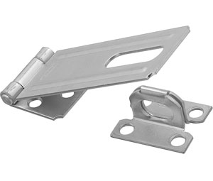 National Hardware N102-384 V30 Steel Safety Hasp - 4-1/2" Zinc Plated - Carded