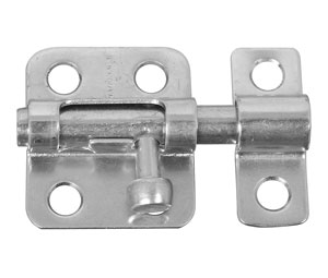 National Hardware N151-266  V833 Window Bolt - 2" Brass Plated - Carded