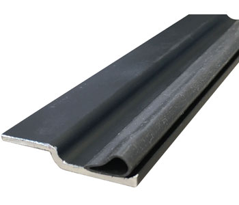 Aluminum Overlapping Astragal Seal with Silicone insert