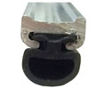 National Guard Products 136N 144 Mill Finish Aluminum 144" Length Door Bottom Seal with NGP-TPV Insert