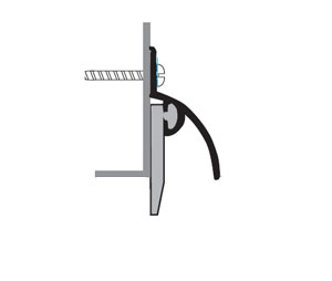 National Guard Products 1015V 24" Mill Finish Aluminum Door Sweep with Vinyl insert