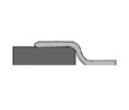 National Guard Products 109NBR 24" Architectural Bronze Astragal Seal with Neoprene insert