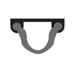 National Guard Products 112NDKB 36" Dark Bronze Anodized Aluminum Door Shoe with Neoprene insert