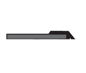 National Guard Products 114NB 30" Aluminum Overlapping Astragal Seal with Neoprene insert