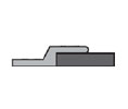 National Guard Products 120NBR-722 24" Dark Oxidized Oil Rubbed Bronze Perimeter Seal with Neoprene insert