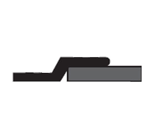 National Guard Products 120NA 90" Perimeter Seal - Clear Anodized Aluminum with Sponge Neoprene Insert